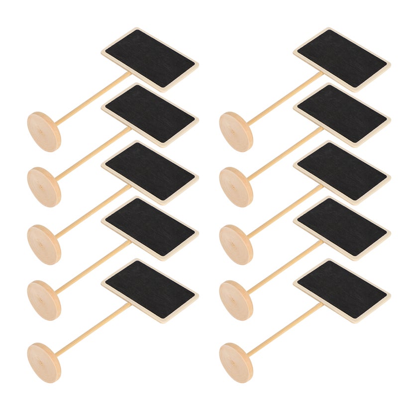 10pcs Mini Chalkboard Signs Chalk Blackboard Board Place Cards Desktop Vase Decorations - Image 3