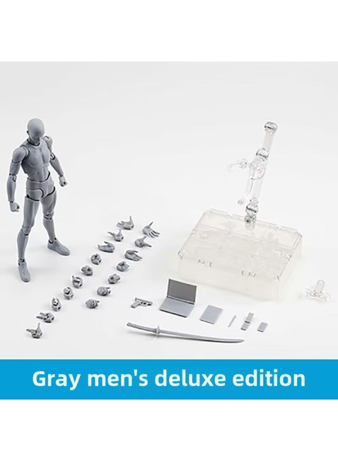 SHF Human Body Model Plain Body Hand Figure Freeze-frame Movable Drawing Painting Art Cartoon Sketch Men And Women-Color:Shf Black Female  - Image 3