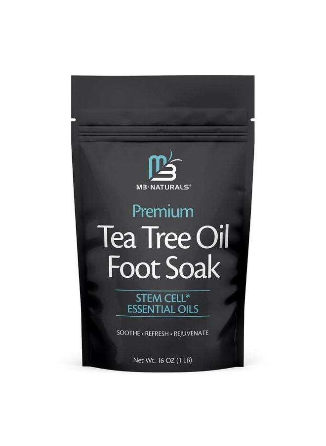 M3 Naturals - Tea Tree Oil Foot Soak And Epsom Salts For Soaking Foot Spa And Remedy For Athletes Foot Stinky Feet And Foot Soak For Dry Cracked Feet Detox Foot Soak And Tea Tree Oil For Healthy Toenails 16Oz - Image 1