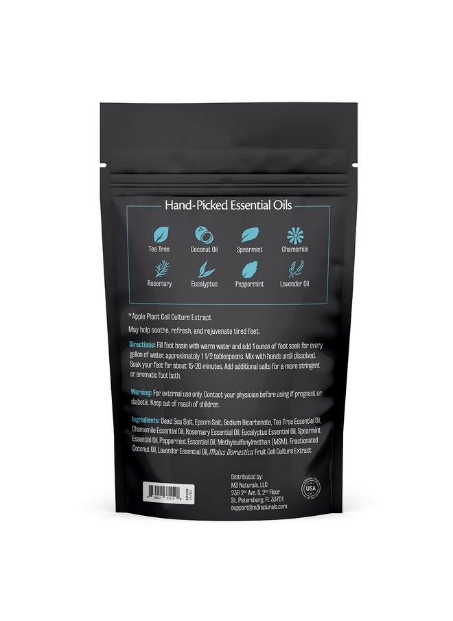 M3 Naturals - Tea Tree Oil Foot Soak And Epsom Salts For Soaking Foot Spa And Remedy For Athletes Foot Stinky Feet And Foot Soak For Dry Cracked Feet Detox Foot Soak And Tea Tree Oil For Healthy Toenails 16Oz - Image 1