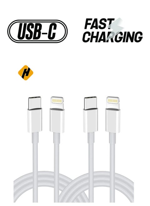 USB C to Lightning Cable 2PACK 2M Fast Charger Cable, iPhone Charger Cord Compatible with iPhone 14/13/12/11 Pro Max/XS MAX/XR/XS/X/8/7/Plus