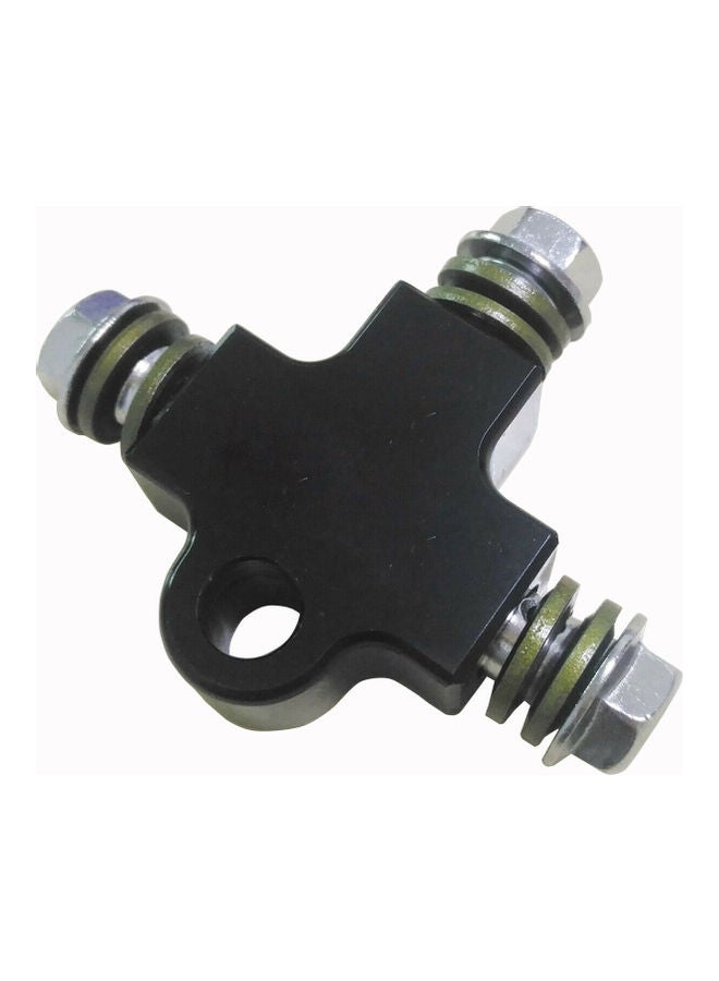 NIBEMINENT Motorcycle Hydraulic Brake Hose Line CNC Pipe Tee Connector