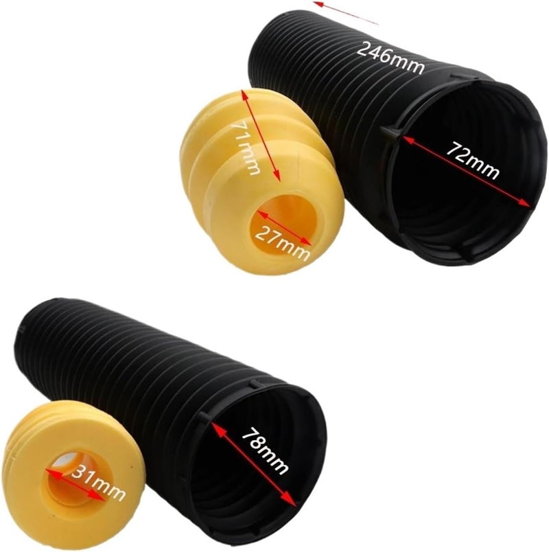 QASULER Shock Absorber Dust Boot Kit for Ford Focus - Image 2