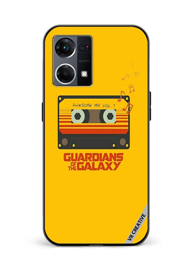 VR CREATIVE Protective Case Cover For Oppo Reno8 4G Music Design Multicolour - Image 1