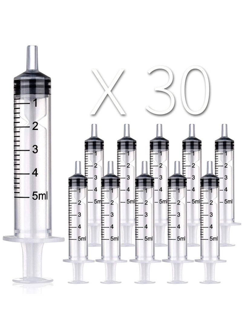 Medical Disposable Syringe  5 ml With Needle, Individually Sealed, 30 Pack - Image 1