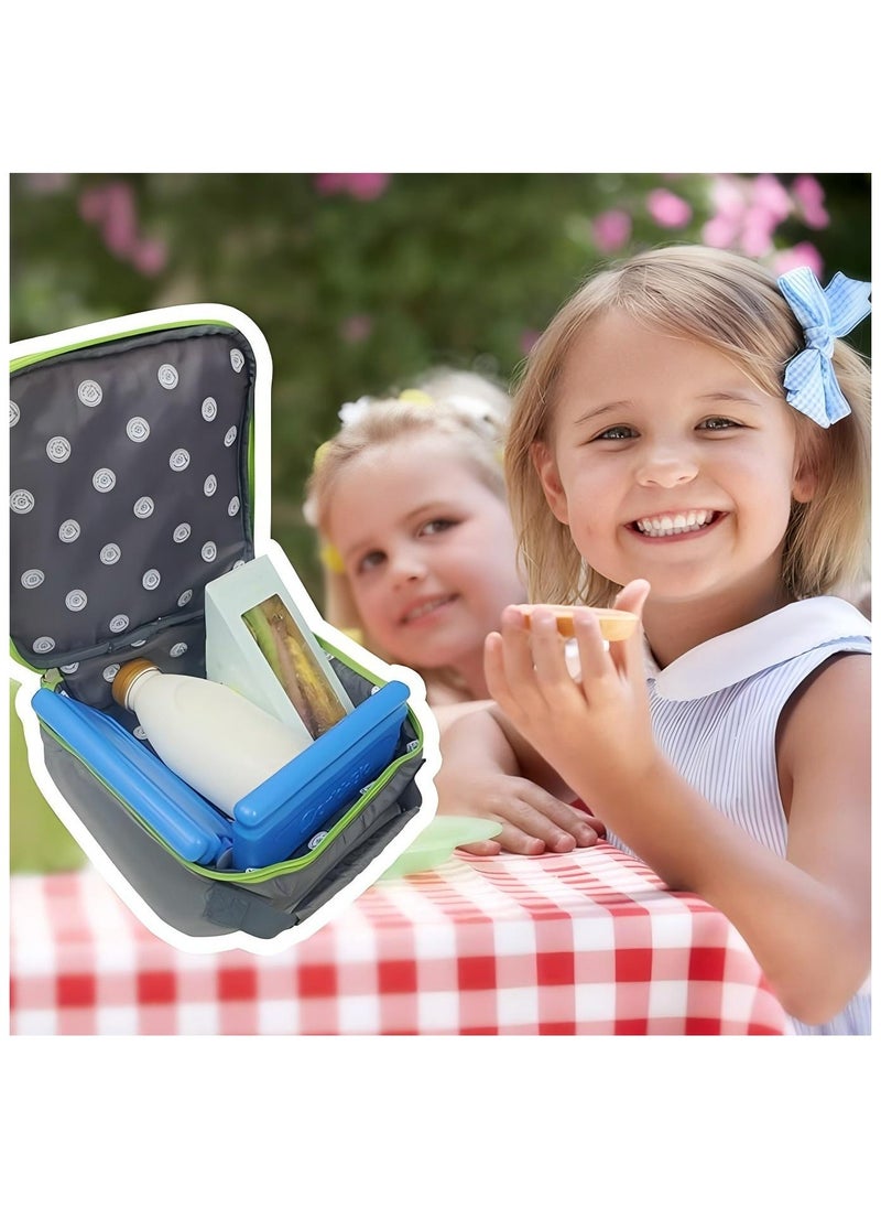 WORLD-BIO - 6-Piece Ice Packs for Cooler Long Lasting Reusable Freezer Packs for Lunch Box, Lunch Bag, Cooler Bag for Work, School, Picnic, Camping, Fishing and More, Keep Beverages Foods Cold & Fresh - Image 1