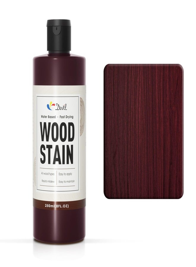 DWIL Water Based Wood Stain - Multiple Finishes, Fast Drying, Indoor and Outdoor Furniture, Wood Paneling, Cabinets and More, Low Odor ＆ Non-Toxic (8.5oz Rosewood) - Image 1