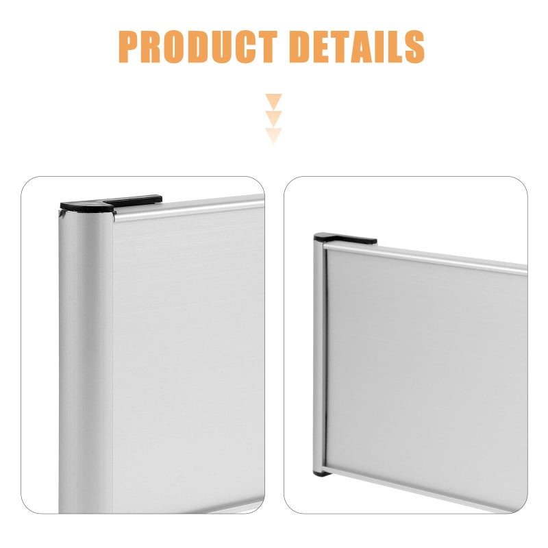 Double Sided Aluminum Alloy Office Door Sign 12x28cm Blank Name Plate - Image 4