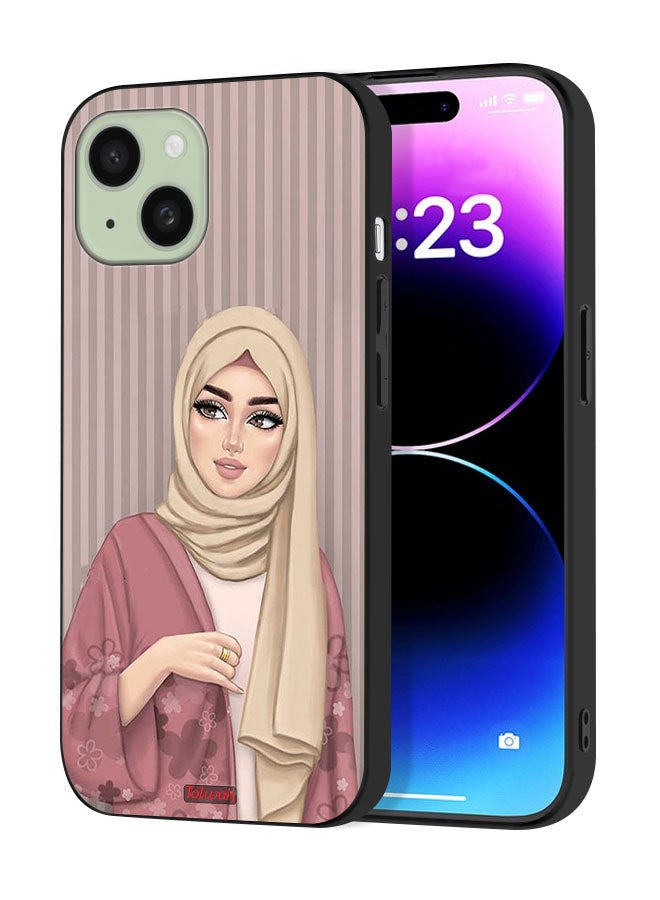 Tolwak Apple iPhone 15 Protective Case Cover Hijab Girl Art - Image 1