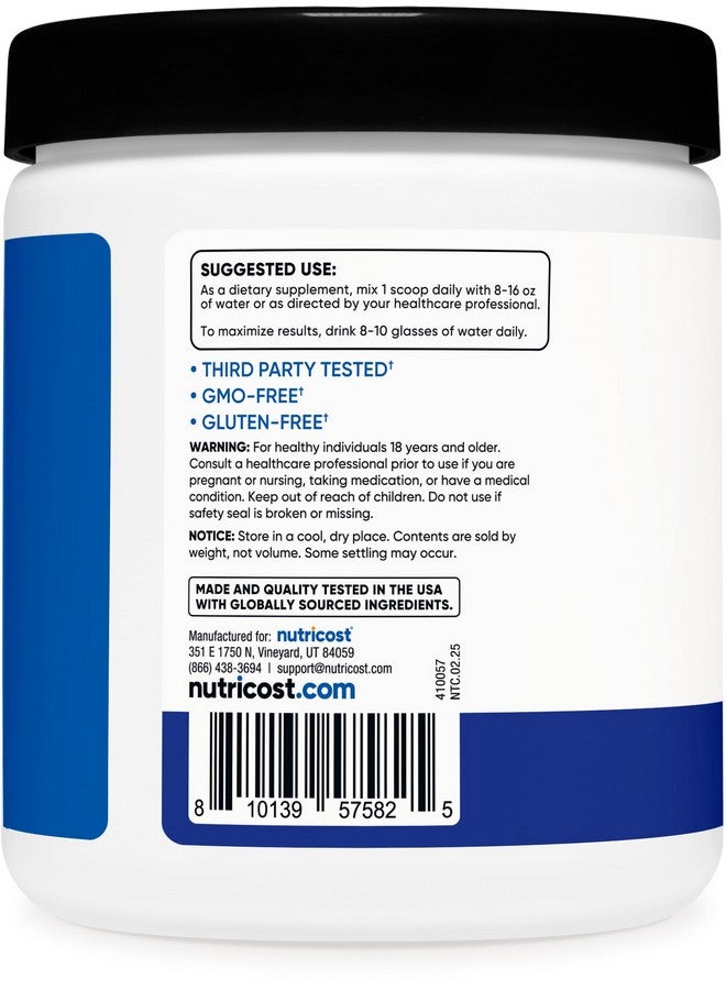 Nutricost نوتريكوست كرياتين مونوهيدرات + ترطيب بنكهة توت أزرق (30 حصة) - 7 فيتامينات ومعادن، 5000 ملغ من الكرياتين لكل حصة - Image 4