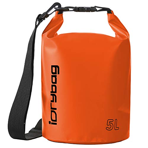IDRYBAG Dry Bag for Kayaking Waterproof 2L/5L/10L/15L/20L, Small Dry Sack Waterproof Bag for Boating - Image 1