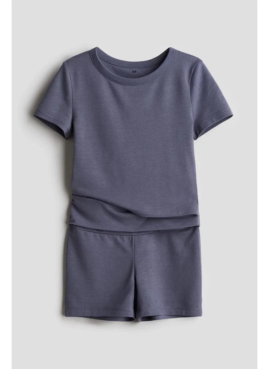 H&M 2-Piece Top And Shorts Set