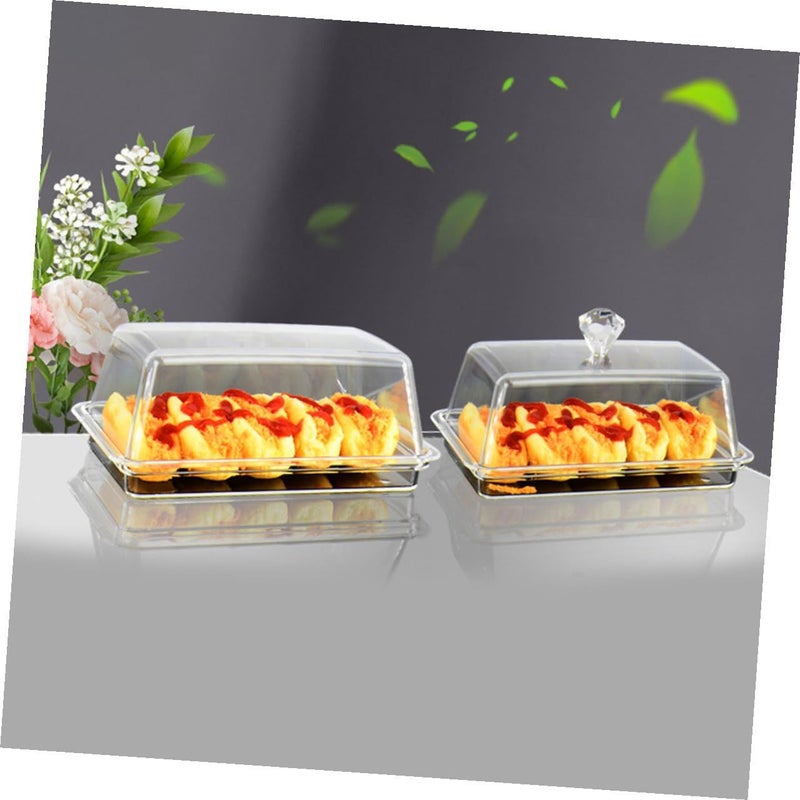 2 Pack Butter Dish Set with Lid Medium Size for Refrigerator and Dining Table - Image 4