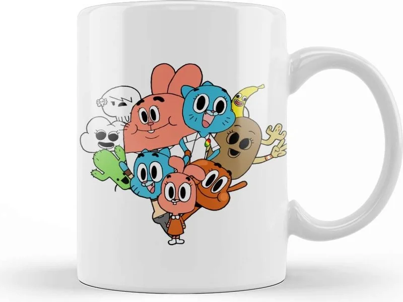 Baskı Dükkanı Print Shop The Amazing World Of Gumball Mug Porcelain