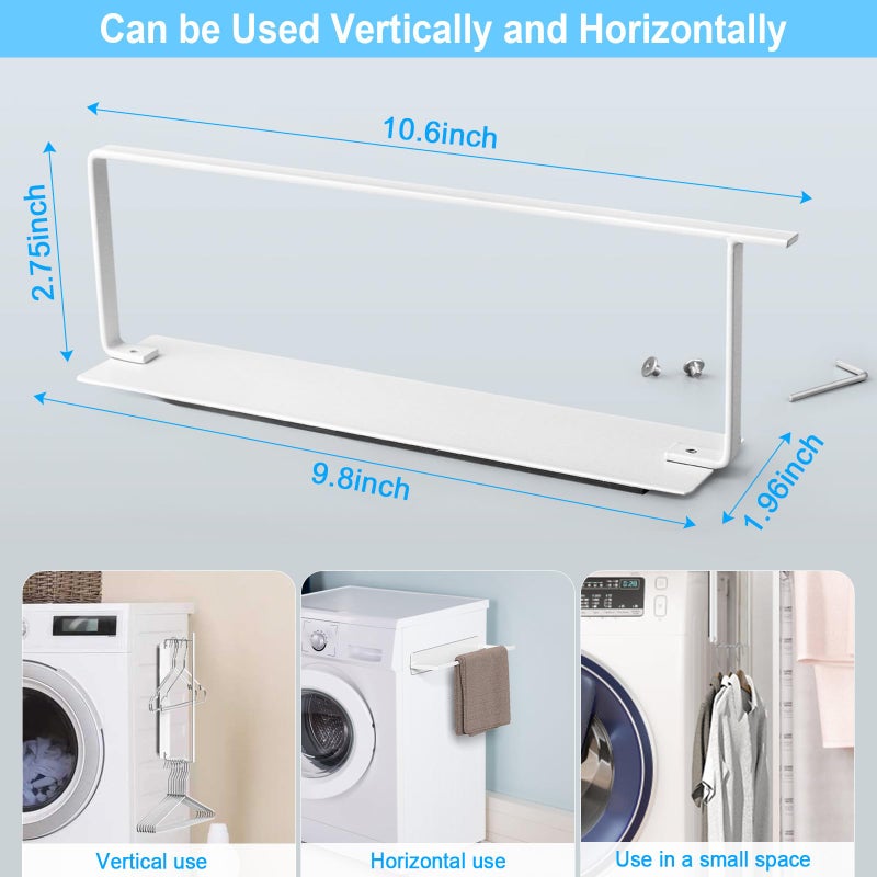 Seropy Hanger Organizer Magnetic Hanger Holder for Washing Machine Laundry Room Organization,Clothes Hangers Stacker Coat Hanger Stacker Stand Rack for Adult Kids Velvet Pants Hangers Storage - Image 3