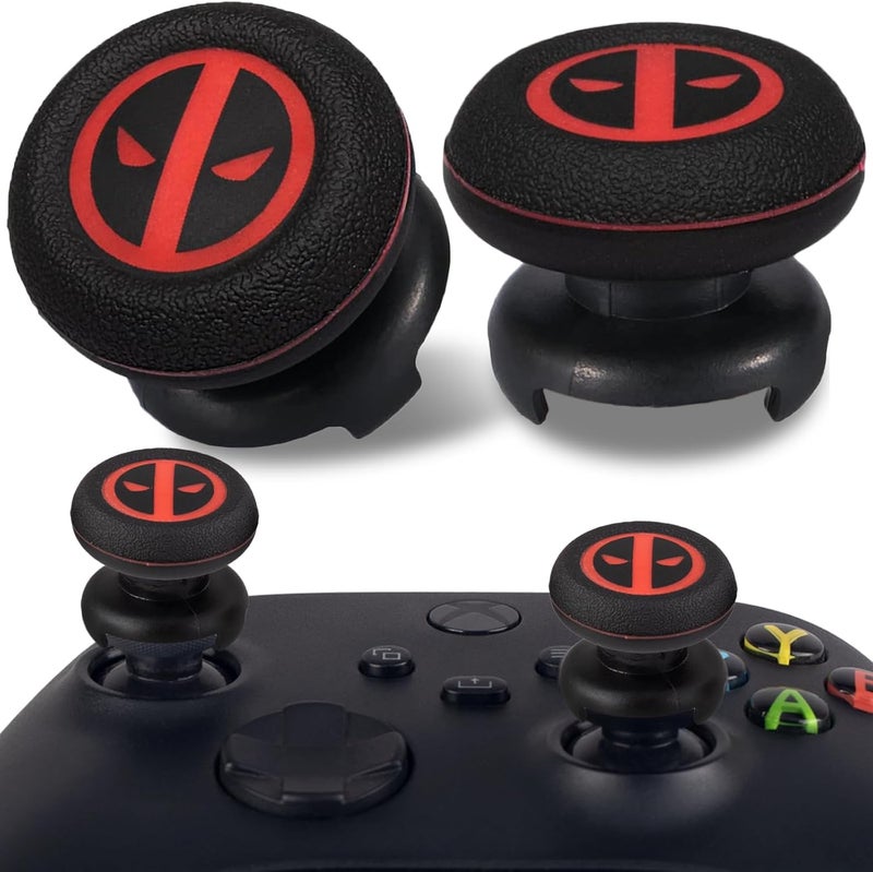 PlayRealm موسع عصا التحكم وغطاء مطاطي سيليكوني للطباعة 2 مجموعة لوحدة تحكم Xbox Series X/S و Xbox One (خالدة) - Image 1