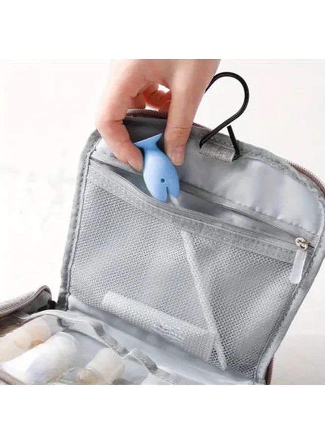 Pink Fish-Shaped Silicone Toothbrush Holder Portable Travel Case - Image 4