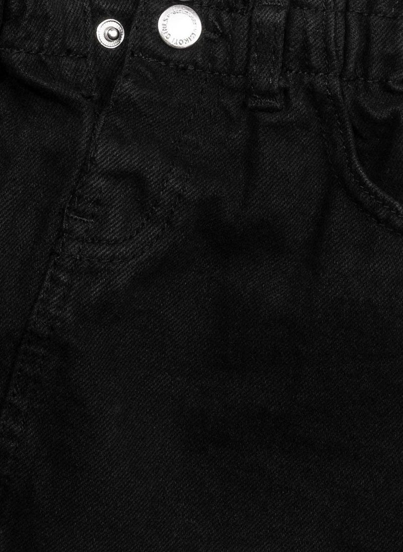 MINOTI Girls Denim Skirt with Elastic Waist and Button Fastening - Image 4