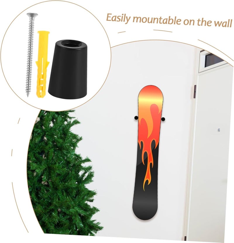 Well-engineered versatile build Kisangel Ski Storage Rack Snowboard Mount Wall Vertical Hanger Mounting Accessory for Equipment Extra part combo compatible - Image 3