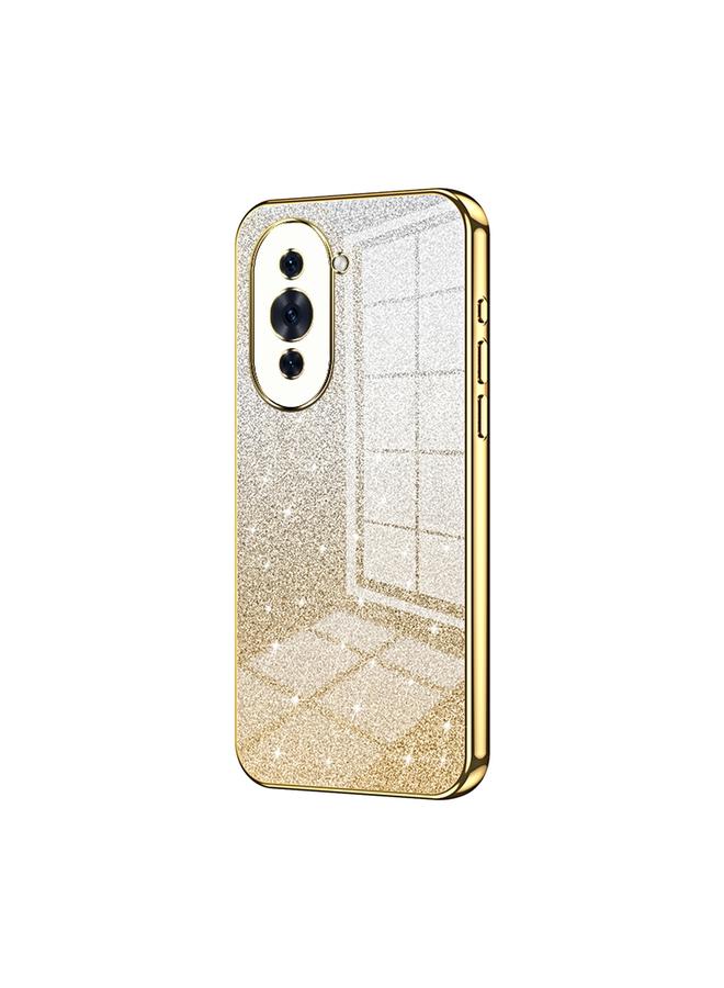 Green Tiger Case For Huawei nova 10 Gradient Glitter Powder Electroplated Phone Case - Image 1