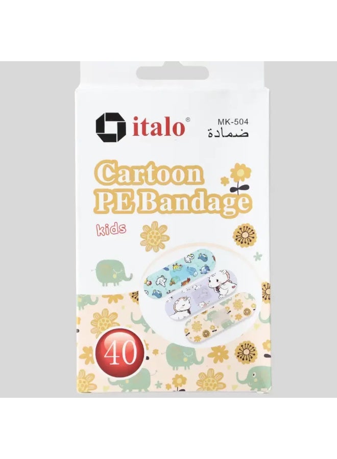 ITALO ضمادة إيتالو كارتون للأطفال - 40 قطعة - Image 1