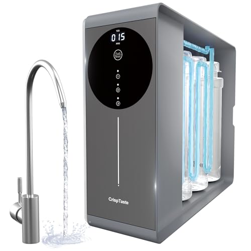 CrispTaste Tankless Reverse Osmosis System 600GPD NSF Certifed, Under Sink RO Water Filtration System TDS Reduction from 500 to 20, Tankless ro System 2.5:1 Pure to Drain Ratio for Home Kitchen Apartment(Grey) - Image 1