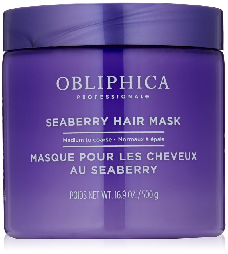 Obliphica Professional Obliphica Medium to Coarse Seaberry Mask, 1.05 Pound - Nourishing and Restorative Hair Treatment for Medium to Coarse Hair Types, Ensuring Lustrous Shine, Manageability, and Revitalization - Image 1