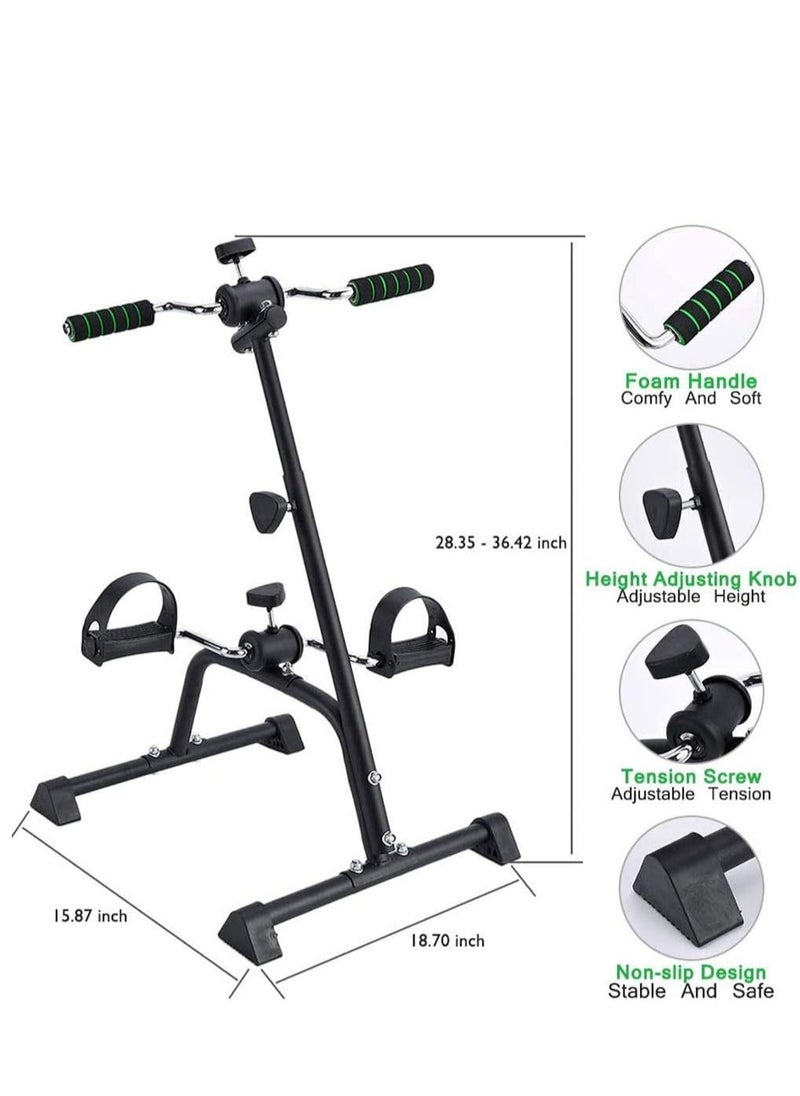 MLADEN Pedal Exerciser Bike Hand Arm Leg and Knee Peddler Adjustable Fitness Equipment for Seniors, Elderly Home Pedal Exercise Bike for Total Body  - Image 2