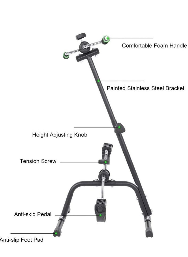 MLADEN Pedal Exerciser Bike Hand Arm Leg and Knee Peddler Adjustable Fitness Equipment for Seniors, Elderly Home Pedal Exercise Bike for Total Body  - Image 4