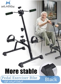 MLADEN Pedal Exerciser Bike Hand Arm Leg and Knee Peddler Adjustable Fitness Equipment for Seniors, Elderly Home Pedal Exercise Bike for Total Body  - Image 1