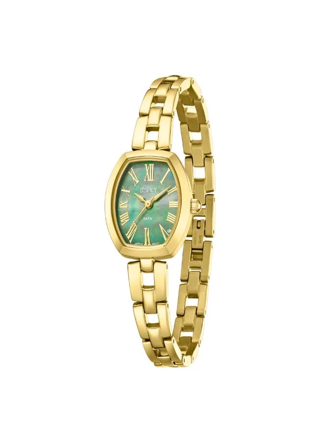 ECSTACY Women's 304 solid stainless steel Analog Watch E25512-GBGG - 20.5 mm
