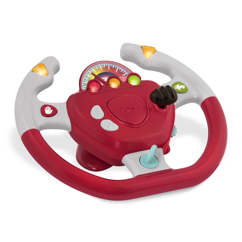 Battat – Interactive Steering Wheel – Portable Car Toy – Kids Games & Songs – Toddler Road Trip – 2 Years + – Geared To Steer - Image 1
