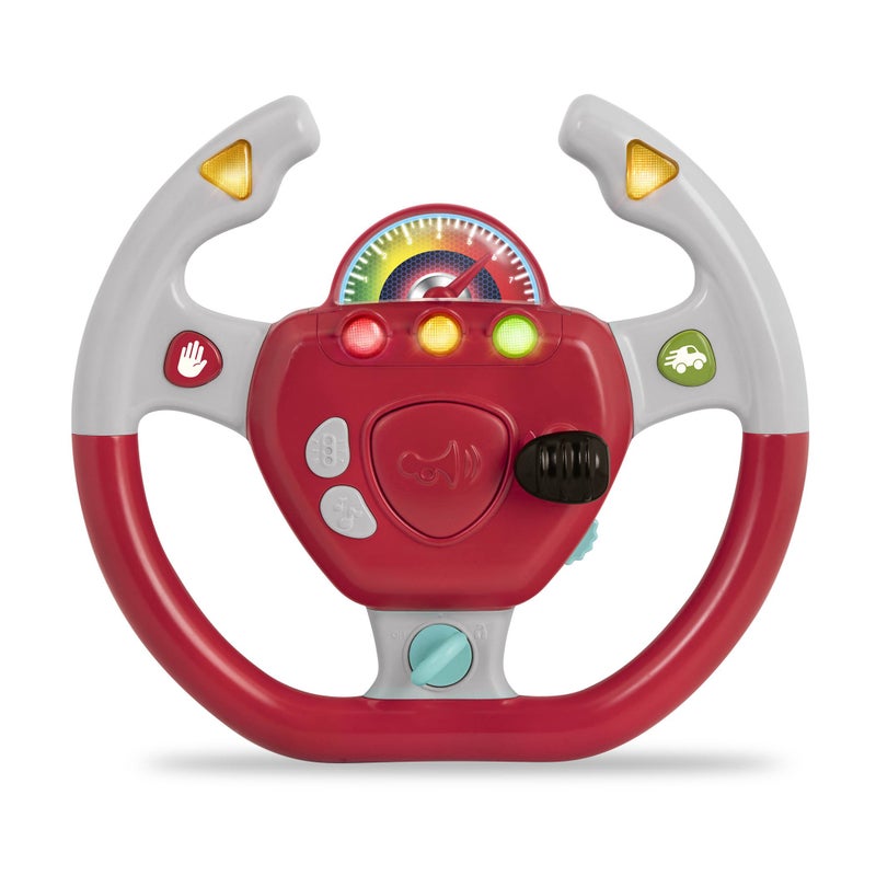 Battat – Interactive Steering Wheel – Portable Car Toy – Kids Games & Songs – Toddler Road Trip – 2 Years + – Geared To Steer - Image 4