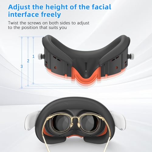 Rechale Face Cover Pad and Facial Interface Compatible with Meta Oculus Quest 3 Accessories, Replaceable Upgraded Sweat-Proof PU Leather Pad, Air-Circulation Design Face Cover Accessorie for Quest 3 - Image 2