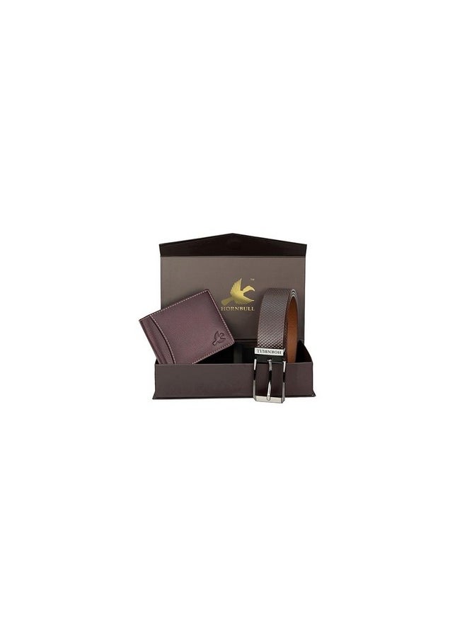 HORNBULL - HORNBULL Mens Combo Brown Wallet and Brown Belt | Gift Combo Set for Mens | RFID Genuine Leather Wallet Combo BW6995 - Image 1