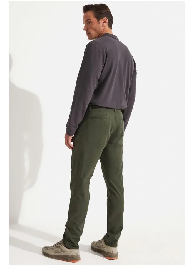 جون June Men Regular Fit Chino Trouser Khaki