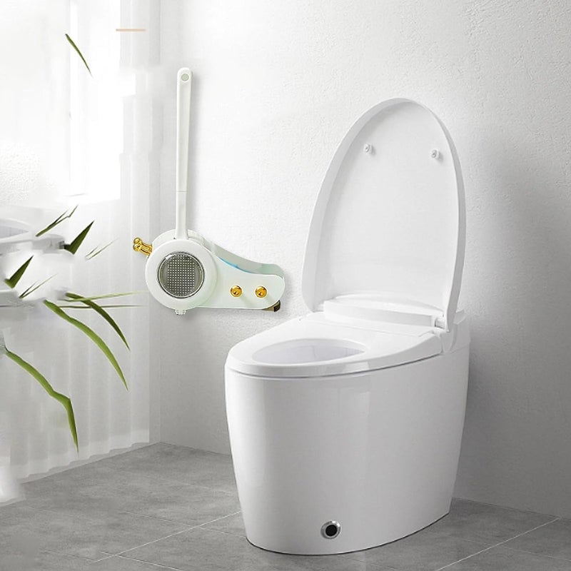 CESITRA Snail Shape Wall Mounted Toilet Brush with Holder Snail Shape Storage Rack Household Cleaner Tool for Bathroom Accessory Toilet Cleaning Brush - Image 5