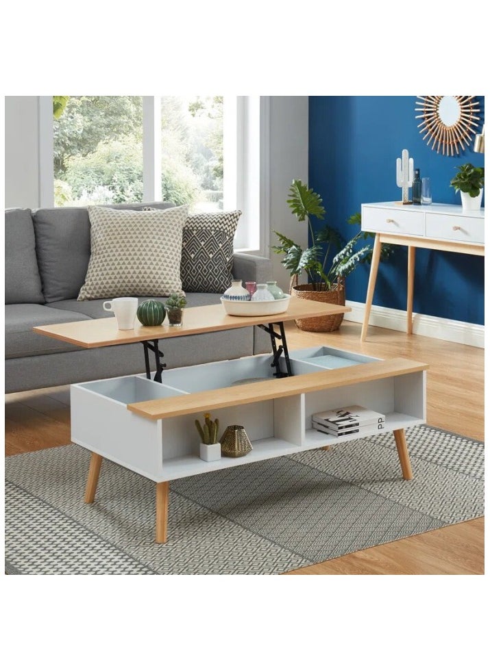 Generic Coffee table, White*beige - CHCT106  - Image 1