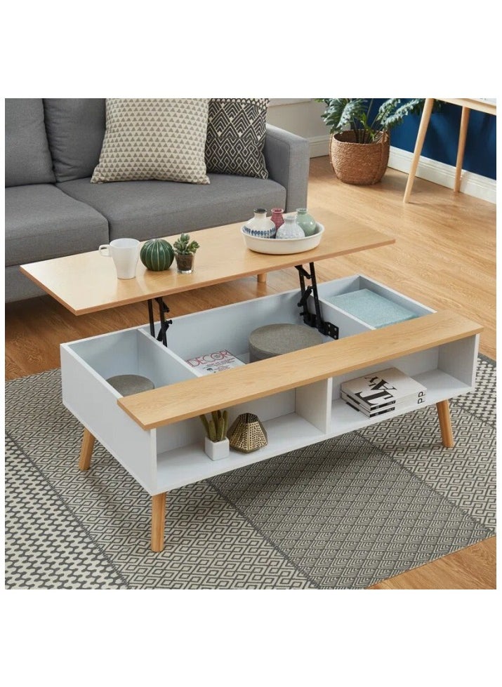 Generic Coffee table, White*beige - CHCT106  - Image 2