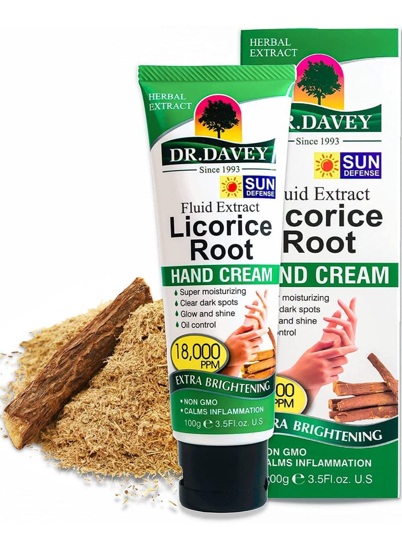 DR. DAVEY - Fluid Extract Licorice Root Hand Cream White 100grams - Image 1