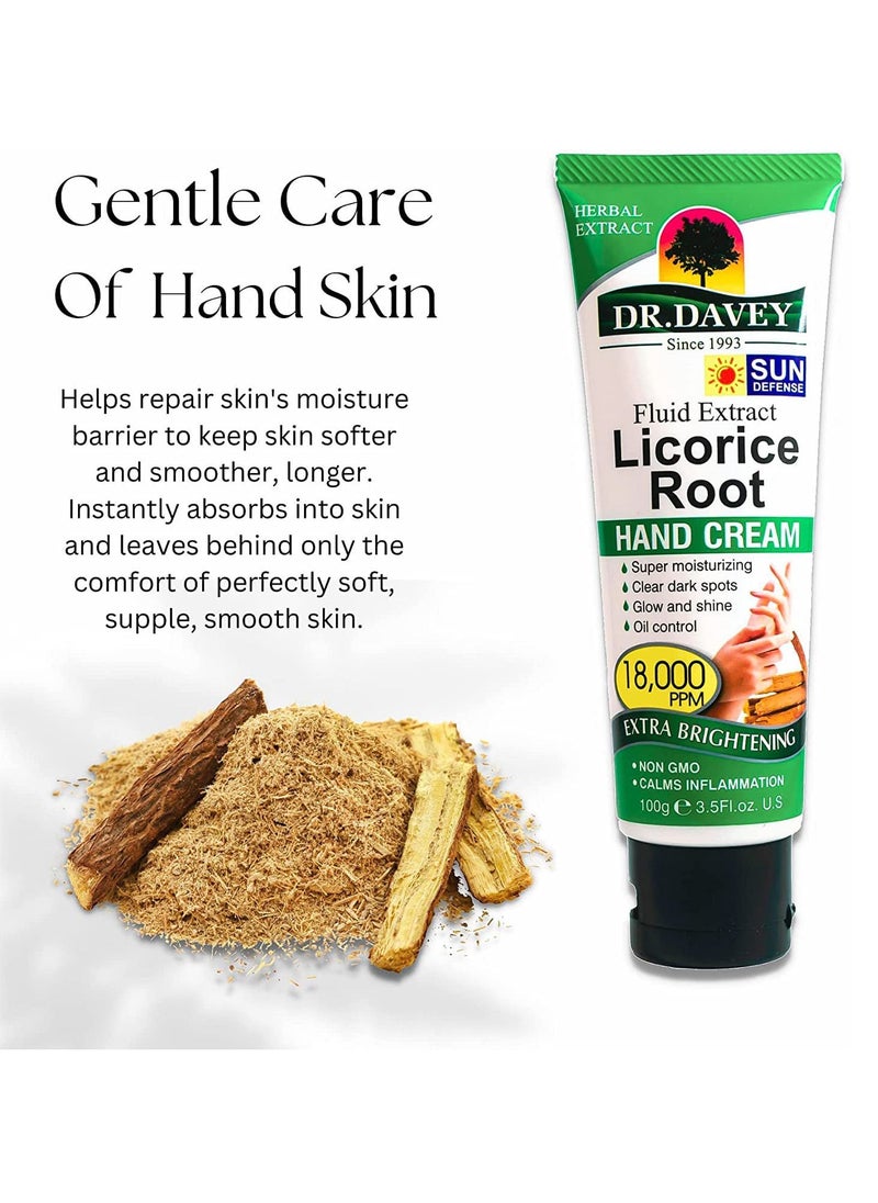 DR. DAVEY - Fluid Extract Licorice Root Hand Cream White 100grams - Image 1