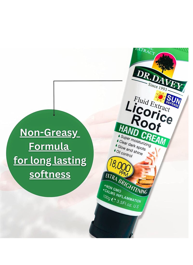 DR. DAVEY - Fluid Extract Licorice Root Hand Cream White 100grams - Image 1