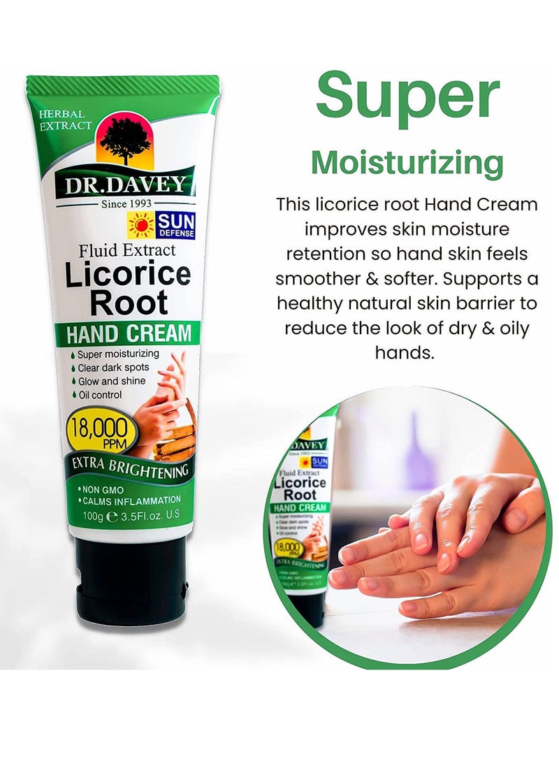 DR. DAVEY - Fluid Extract Licorice Root Hand Cream White 100grams - Image 1