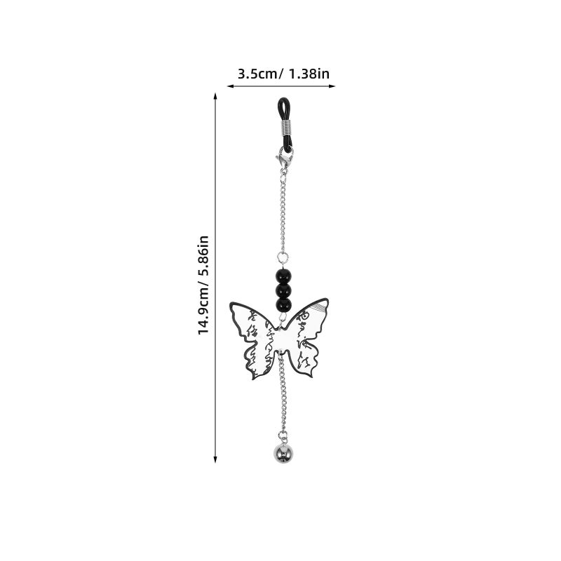 1 Pair Vintage Butterfly Eyeglass Chain Stylish Glasses Accessory For Sunglasses Eyeglass Hanging Drop - Image 3