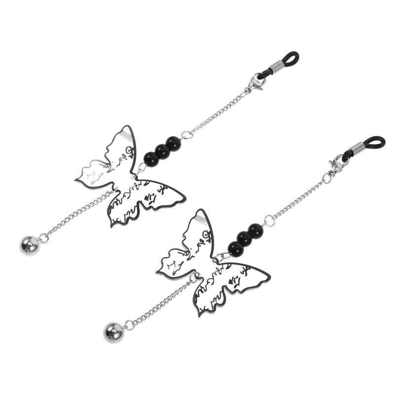 1 Pair Vintage Butterfly Eyeglass Chain Stylish Glasses Accessory For Sunglasses Eyeglass Hanging Drop - Image 1