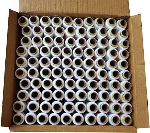 Surya Moon Thread White Thread,Set of 100 in A Box, 150 MTS Each Spool, Sewing Thread(150 m Pack200) Tubes Combo Pack  - Image 3