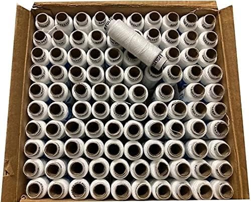 Surya Moon Thread White Thread,Set of 100 in A Box, 150 MTS Each Spool, Sewing Thread(150 m Pack200) Tubes Combo Pack  - Image 2