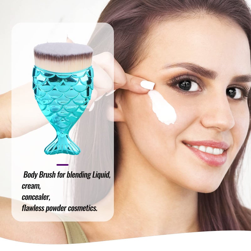 UNIMEIX Sunscreen Brush for Face Kabuki Brush Sunscreen Applicator for Kids Foundation Makeup Brushes for Liquid Foundation Powder Cream Contour Buffing Stippling Blending - Image 5