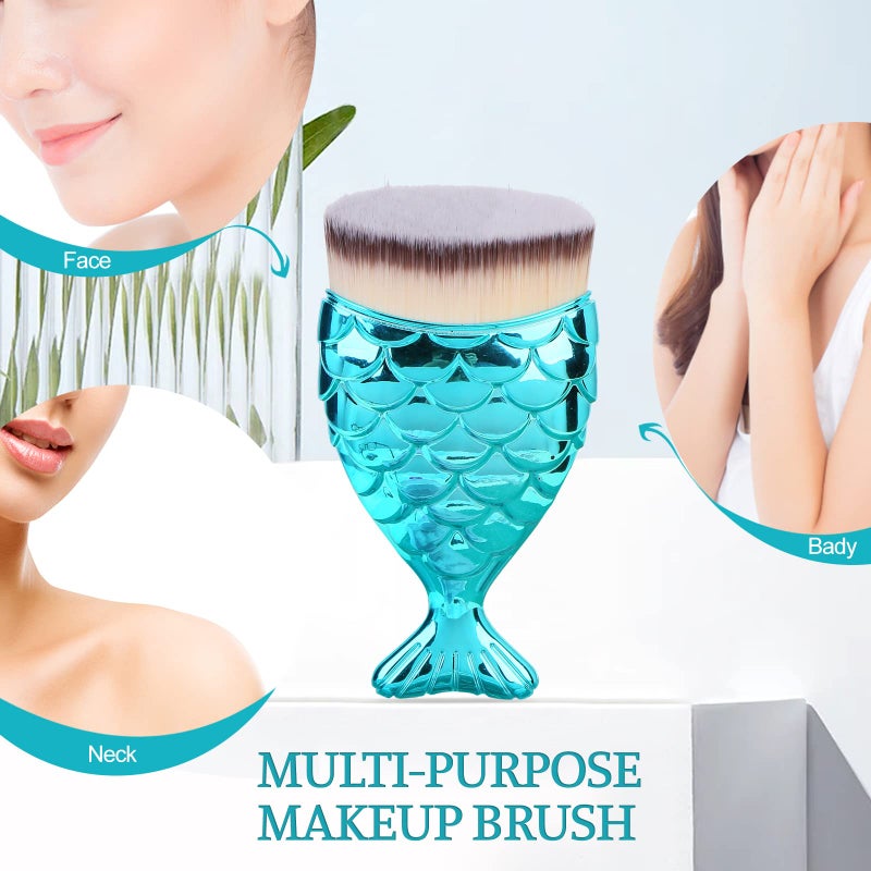 UNIMEIX Sunscreen Brush for Face Kabuki Brush Sunscreen Applicator for Kids Foundation Makeup Brushes for Liquid Foundation Powder Cream Contour Buffing Stippling Blending - Image 2