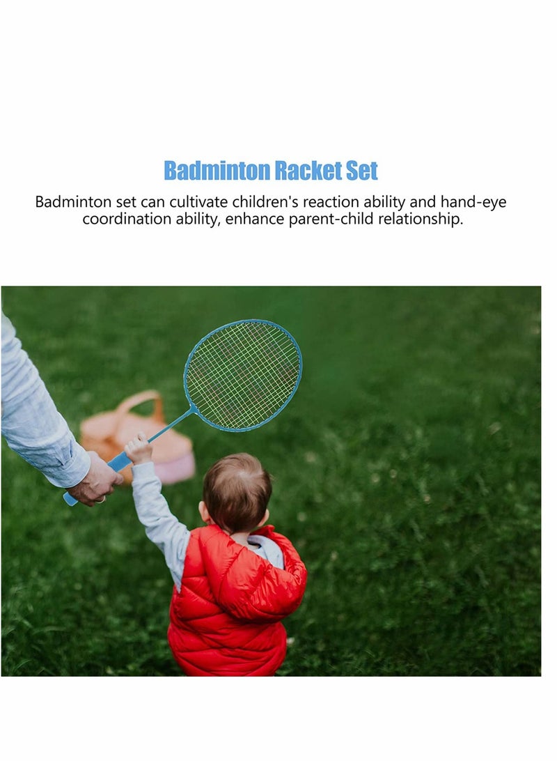 Generic Badminton Racket Toys, Badminton Racquet Set Children Outdoor Sport Game with Balls and Carrying Bag for Beginner Players Indoor Outdoor 1 Set - Image 2